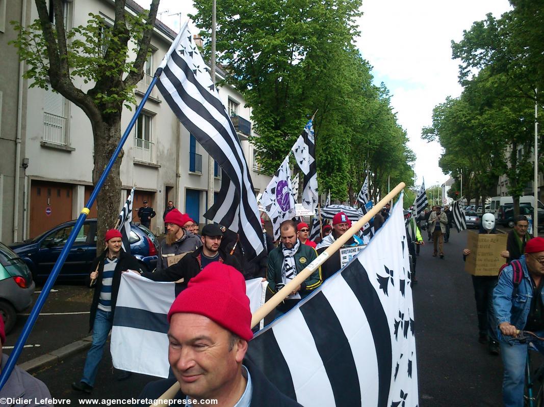 Manifestation du 1er mai des Bonnets rouges à Saint-Nazaire