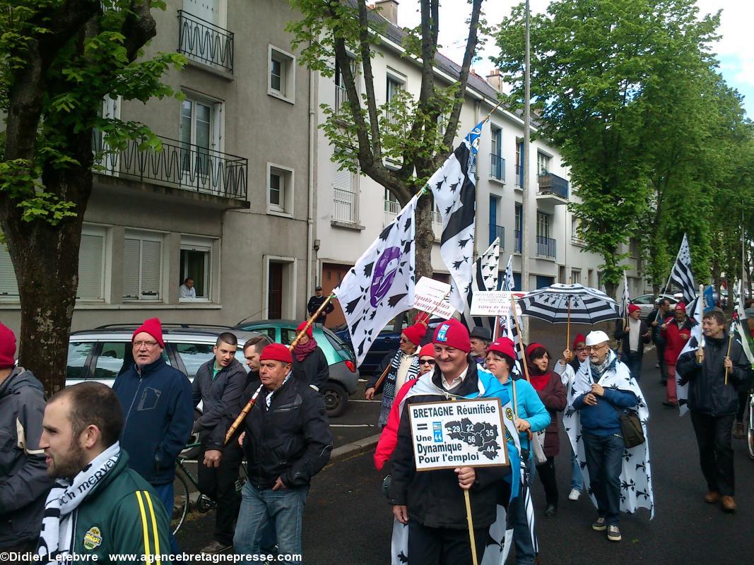 Manifestation du 1er mai des Bonnets rouges à Saint-Nazaire