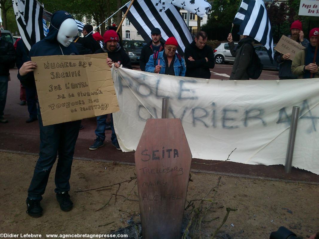 Manifestation du 1er mai des Bonnets rouges à Saint-Nazaire