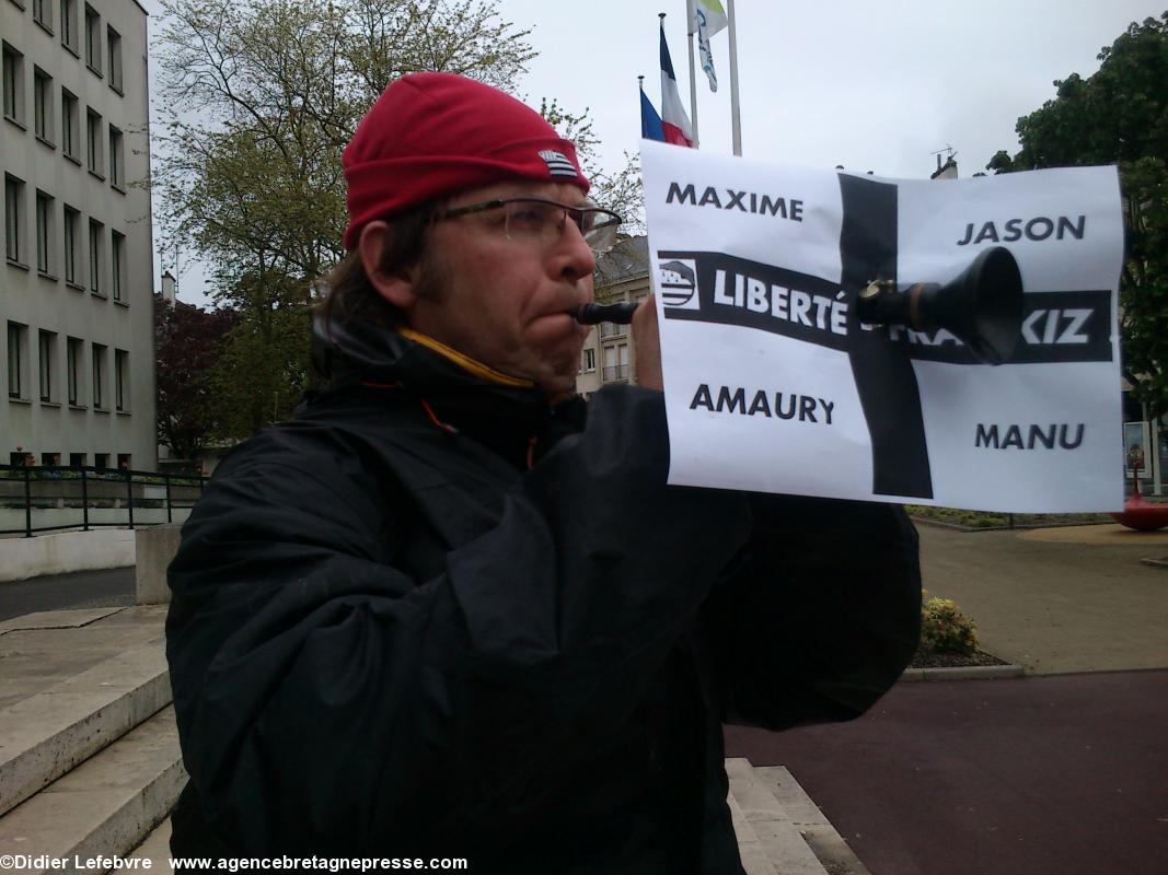 Manifestation du 1er mai des Bonnets rouges à Saint-Nazaire