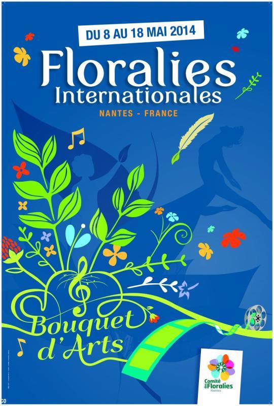 Affiche officielle des Floralies 2014.