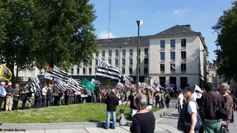 Action symbolique à Nantes le 31 mai 2014.