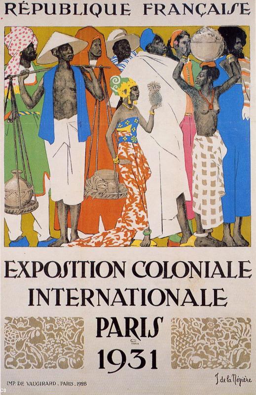 Affiche Exposition Coloniale de Paris 1931. Auteur Jean de La Mézière.