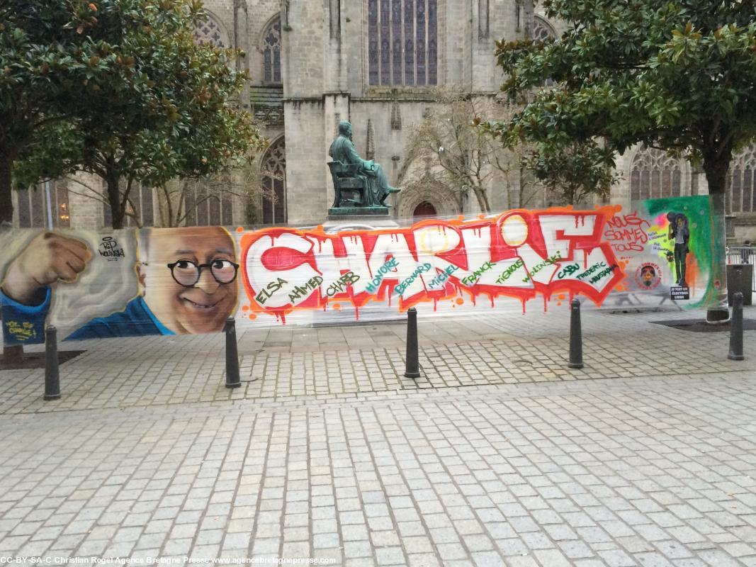 Peinture pour Charlie Place Saint-Corentin Quimper 110115