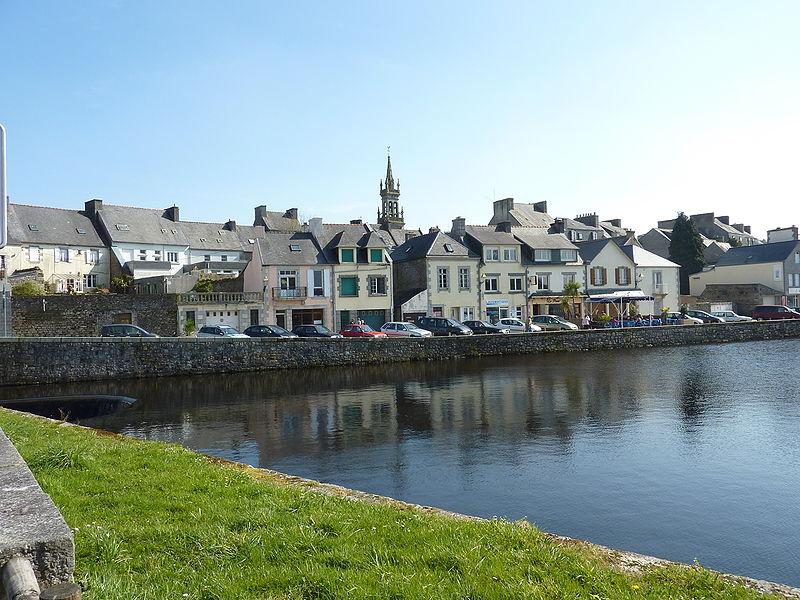 La ville du Huelgoat d'où est originaire Françoise Livinec.