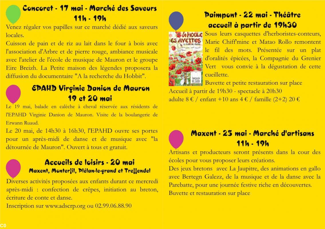 Programme Brocéliande fête la Bretagne