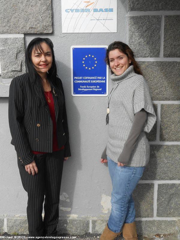 Sylvie LE MOËL Développeur ERASMUS+ et Maria KOFTEROU Enseignante de Grec Moderne à la MJC du Plateau sous l'égide du Programme Européen Erasmus Placement