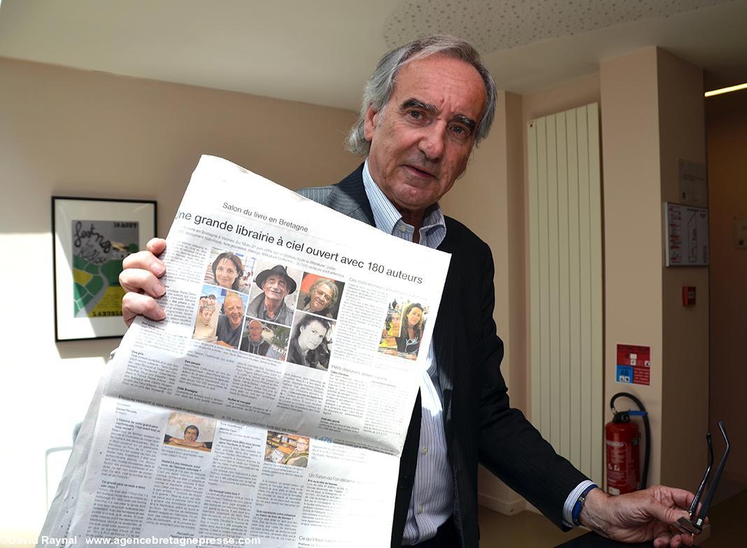 Patrick Mahé, président du Salon du livre en Bretagne de Vannes.