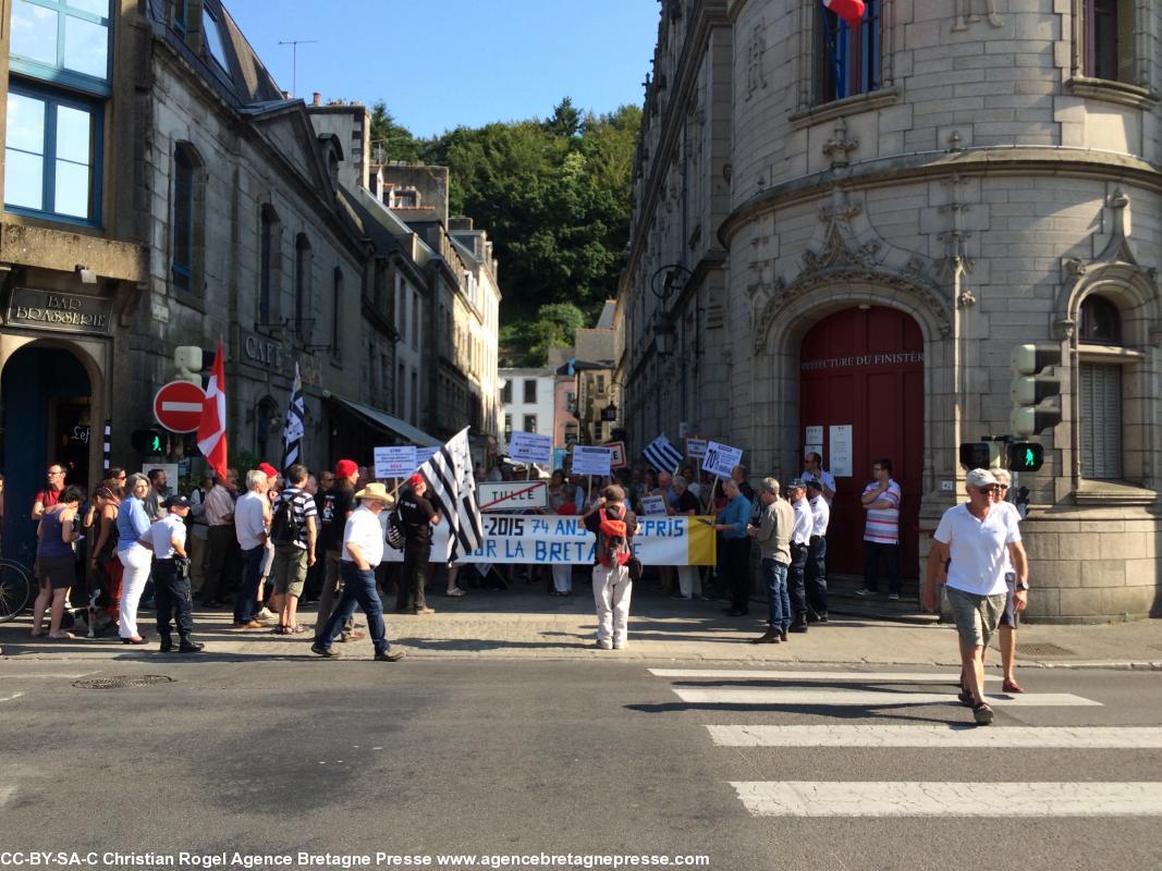 Manifestation pour la réunification de la Bretagne et contre la réforme territoriale - Quimper - 30/06/2015