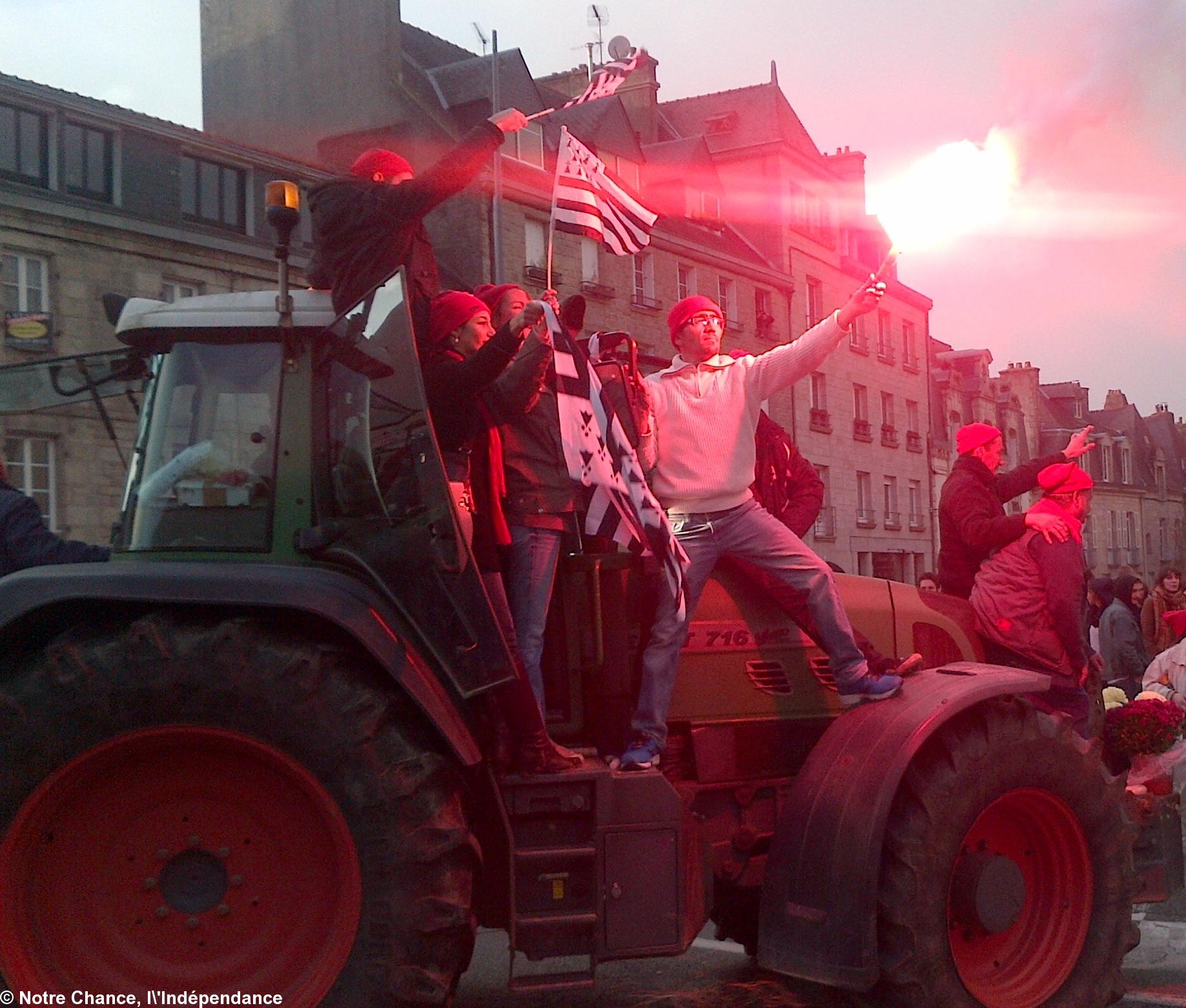 Manifestation d'agriculteurs et d'éleveurs