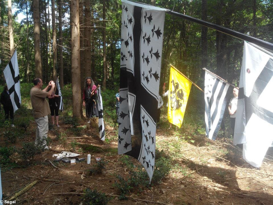 Le 1er aout 2015, dans la forêt de Trans, entre le camp viking et le camp breton!