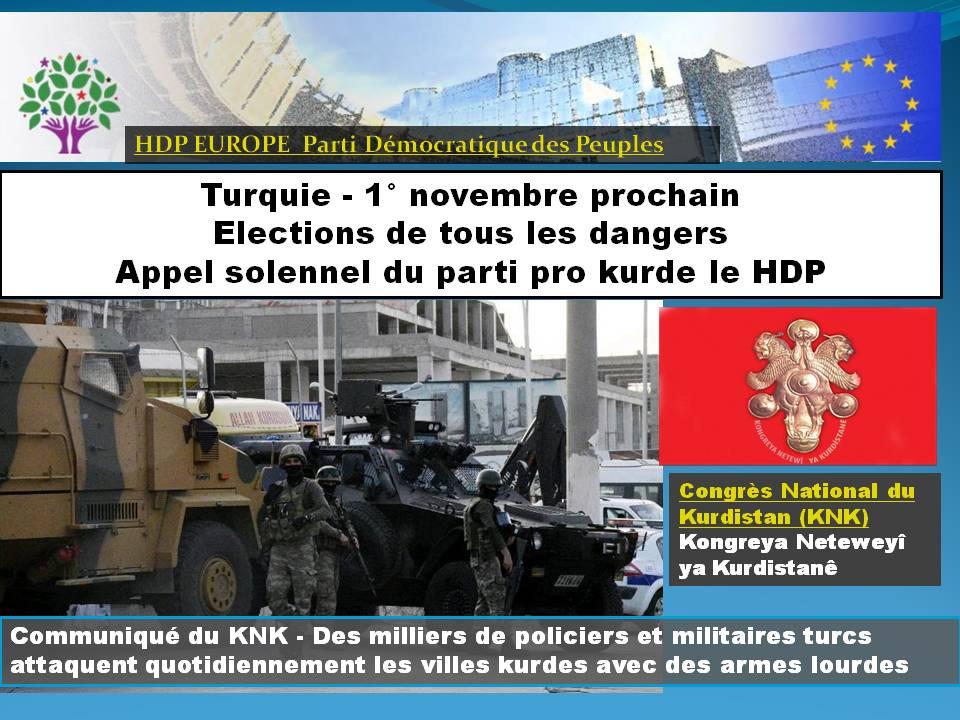 Appel du HDP
communiqué du KNK