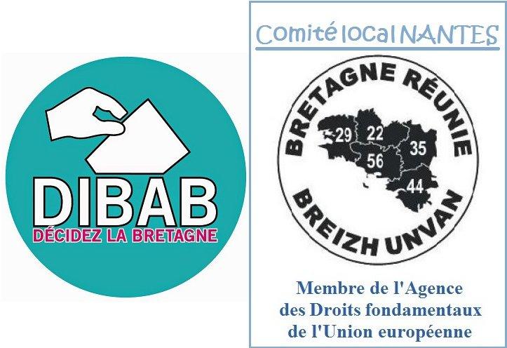 Logos Dibab et Bretagne Réunie comité nantais.