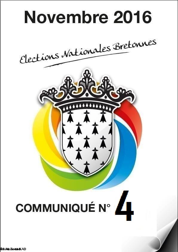 Quatrième communiqué de KAD, à propos des élections nationales bretonnes de novembre 2016!