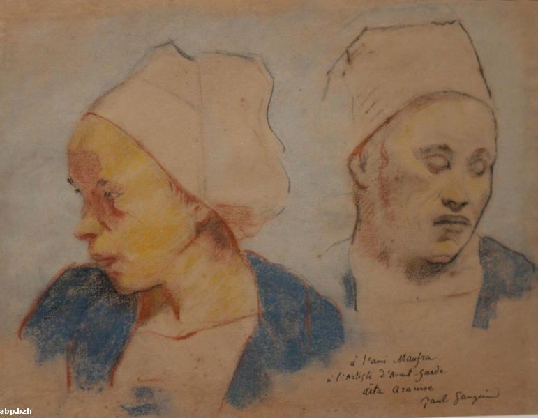 Ces deux bretonnes peintes par Paul Gauguin et oeuvre emblématique du musée de Pont-Aven parlaient pourtant breton. Manque de respect ? les aiment-on sans bouche et sans parole comme les bécassines qui suivront ?