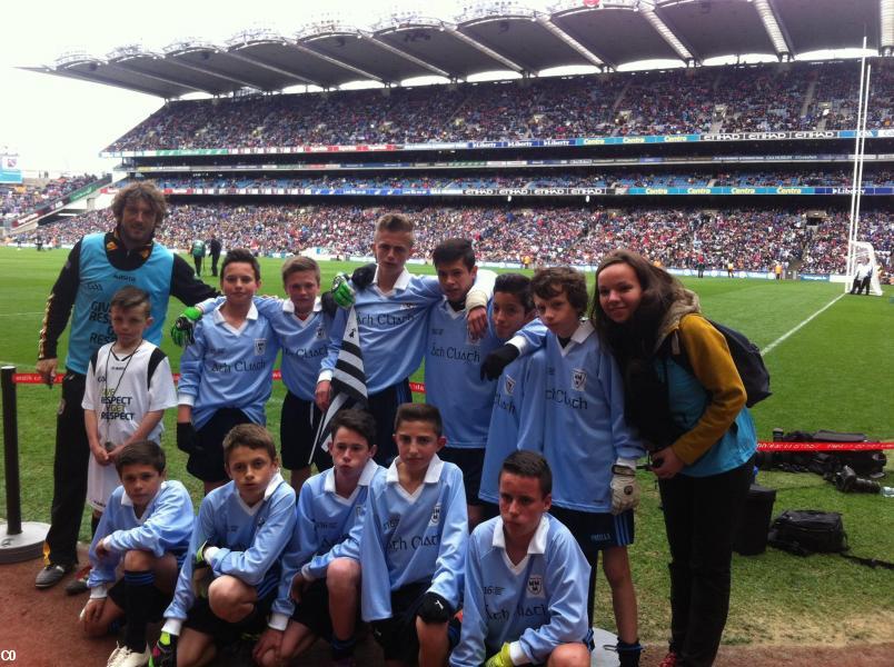 La délégation bretonne à Croke Park. (Photo Liffré GAA )