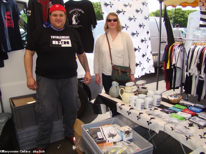 Le stand de Savbreizh. Tablée bretonne Nantes 2016.