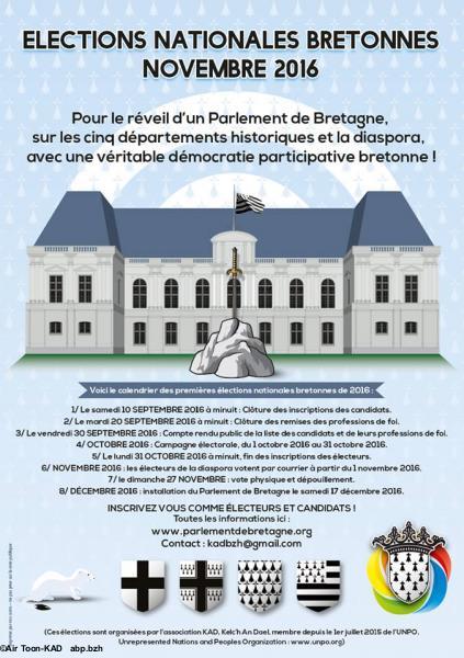 Affiche d'information des élections de novembre 2016...