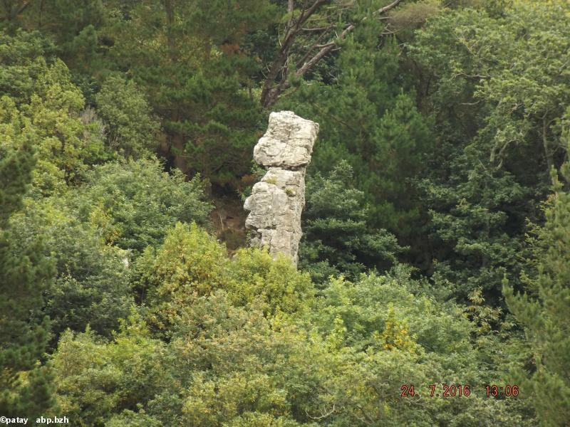 Rocher sur les rives de Landevennec