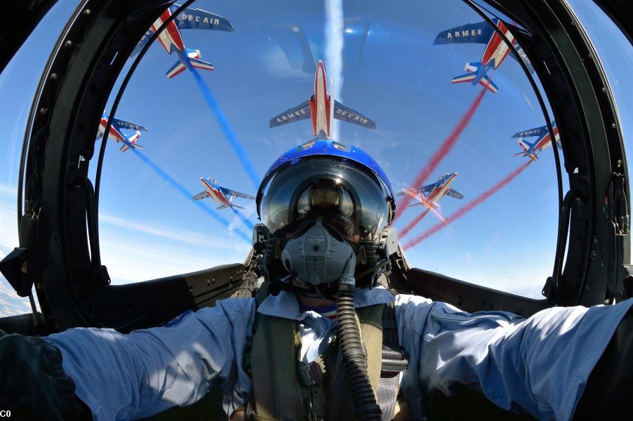 vue pilote intérieur avion