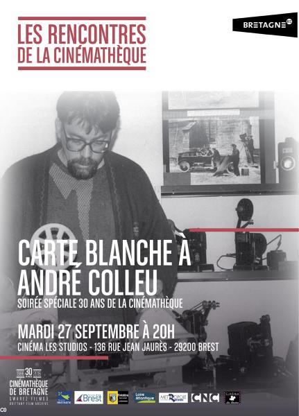 Soirée Carte blanche à André Colleu Brest 27 septembre.