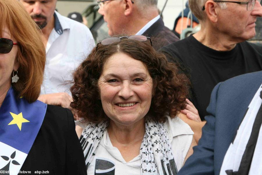 La Breizh Manif 2016 : Jocelyne Devriendt, présidente de l'association qui va faire beaucoup parler d'elle : Bretagne en Marche.