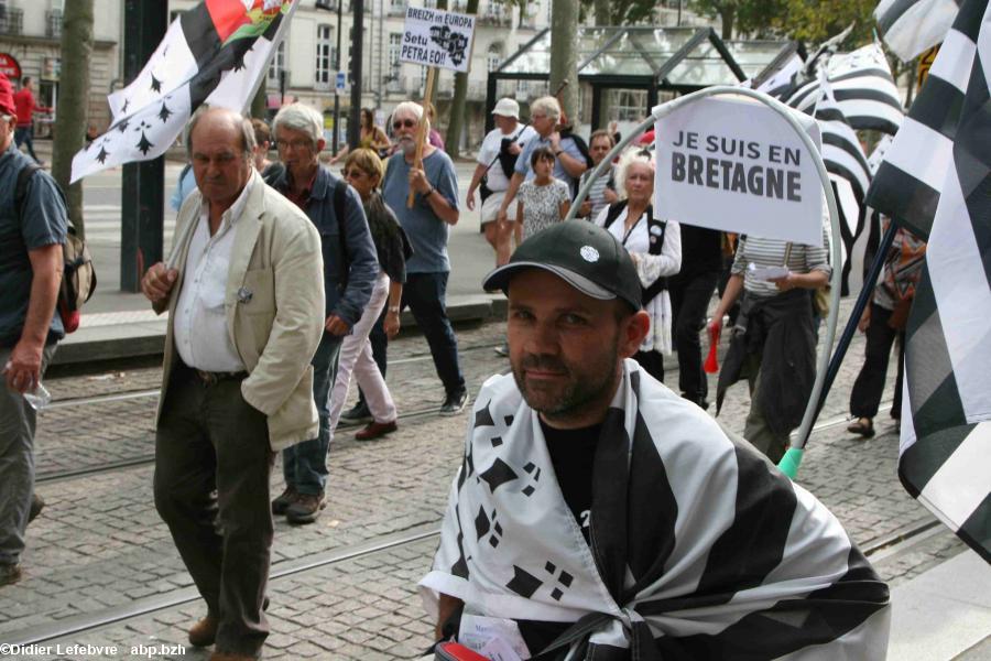 La Breizh Manif 2016 : en fauteuil, c'est dur ! mais le coeur y est.