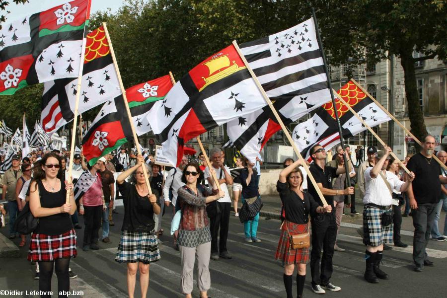 La Breizh Manif 2016 : quelques drapeaux des Pays bretons !