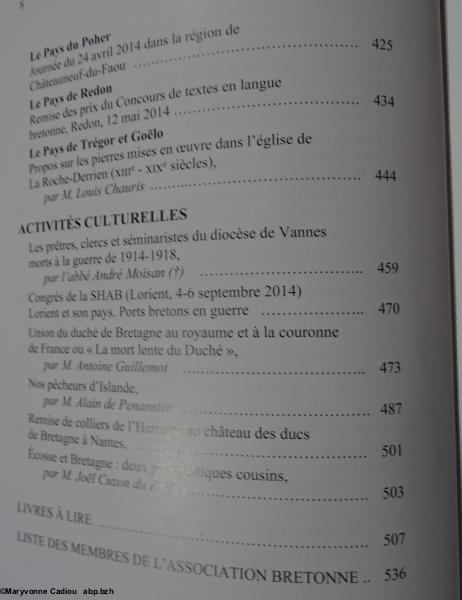 50- Table des matières, p. 7.