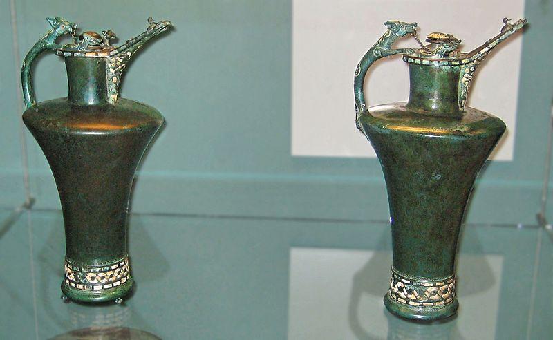 Basse Yutz Flacons, Basse-Yutz, Lorraine, France, Age de fer, vers 450 BC. British Museum