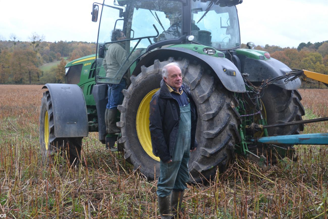 Mr Diotel, Agriculteur Bio et utilisateur du Biocompost produit par la plate-forme de compostage du Smictom des Pays de Vilaine