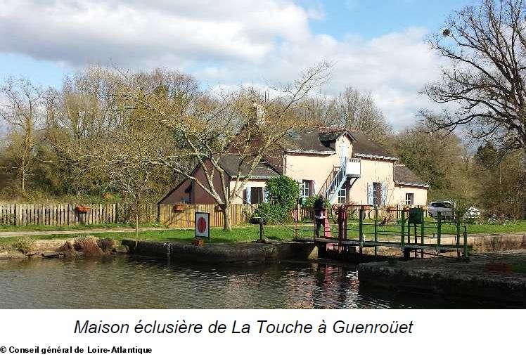 Maison éclusière de La Touche à Guenroüet.