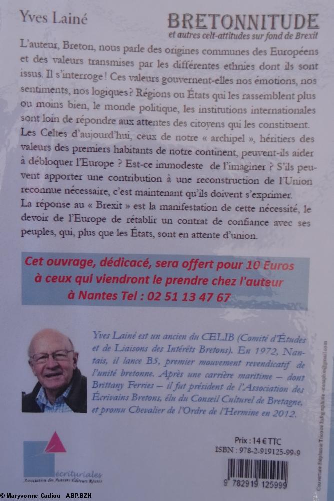 22- Yves Lainé, 4e de couv. de Bretonnitude terminée.