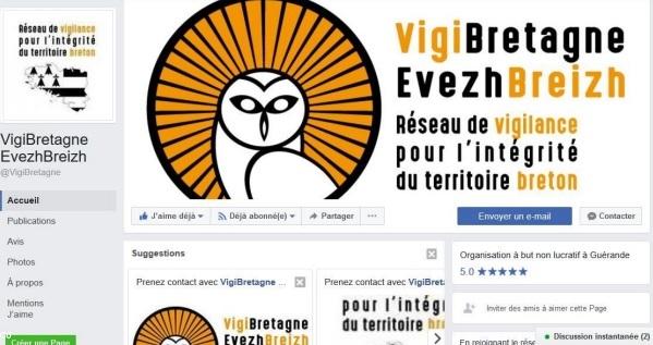 Copie d'écran avec le logo de VigiBretagne-EvezhBreizh.