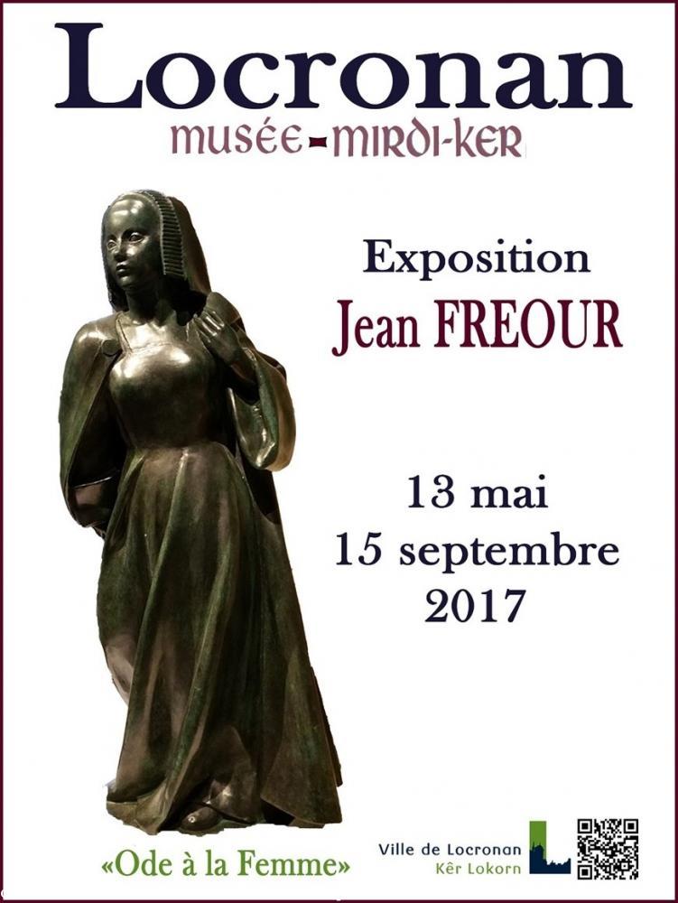 8- Affiche de l'exposition Jean Fréour à Locronan, été 2017.