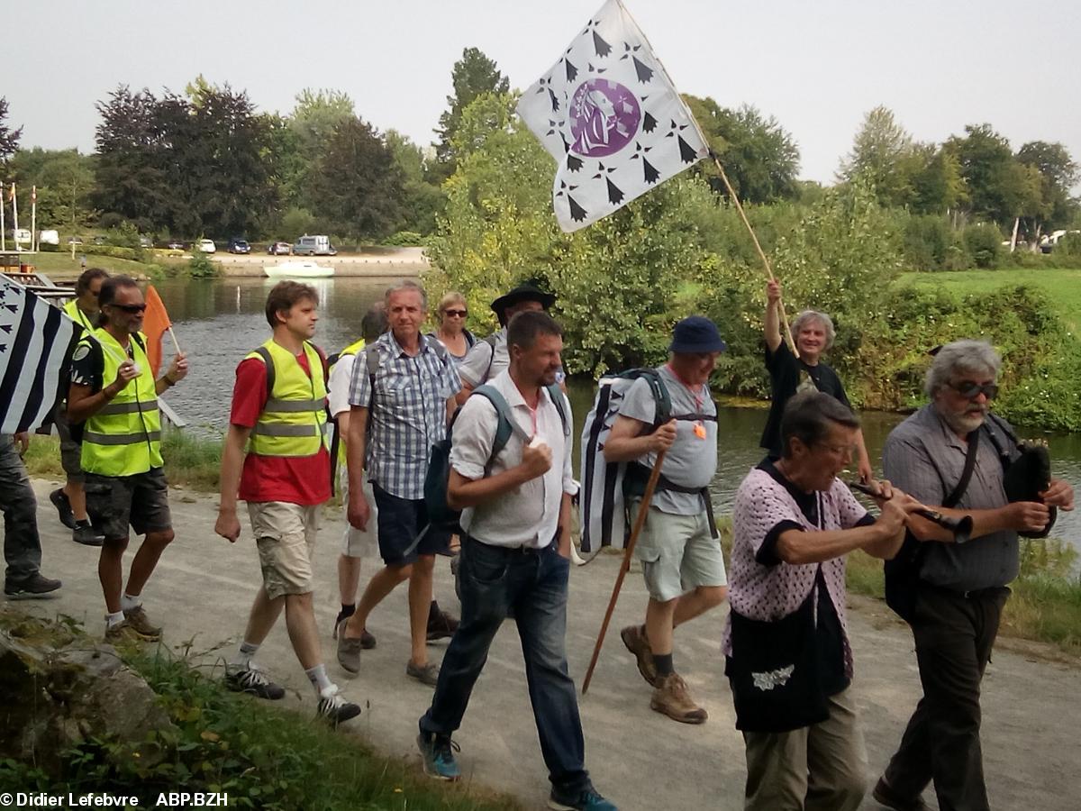 Bretagne en Marche 2017 -  une partie des marcheurs