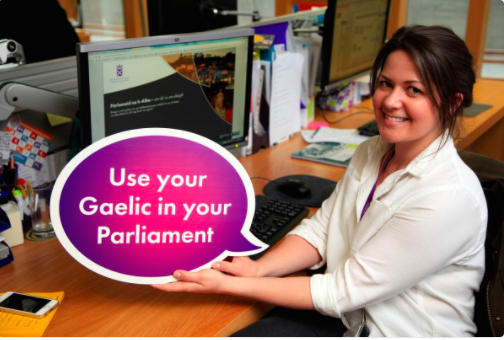 use your gaelic in your Parliament