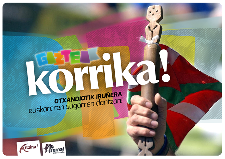 Arouez ur yezh o kenderc'hel da vevañ ha da grouiñ eo ar Redadeg, bet awenet a galz gant Korrika Euskadi.