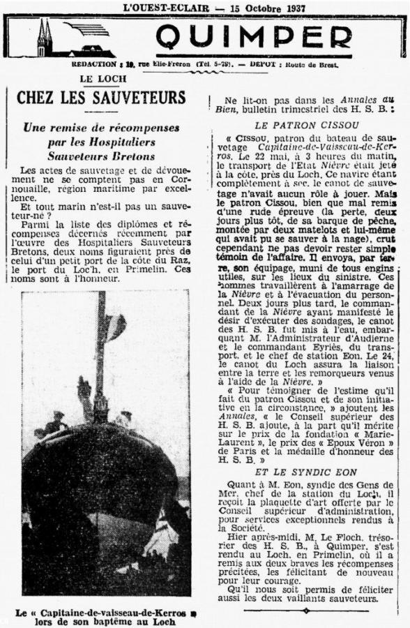 10- Ouest Éclair, 15 oct. 1937.