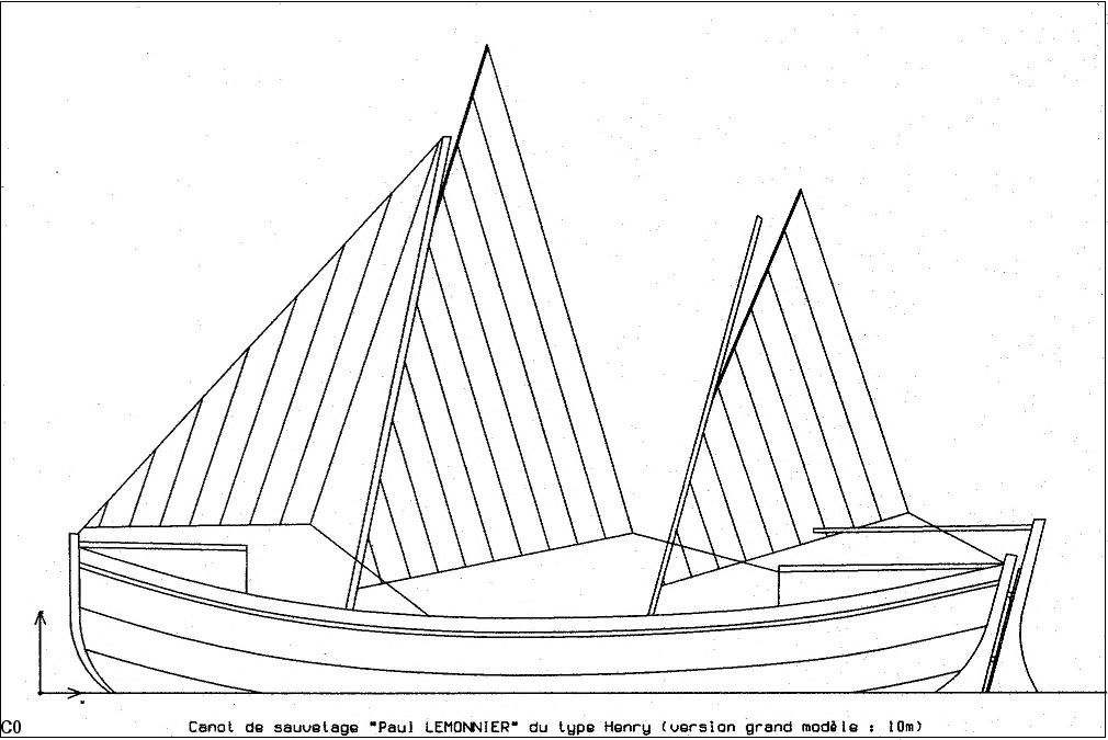 14- Le canot de sauvetage Paul Lemonnier (de type Henry) a été construit à La Rochelle aux chantiers Decout-Lacour en 1906.