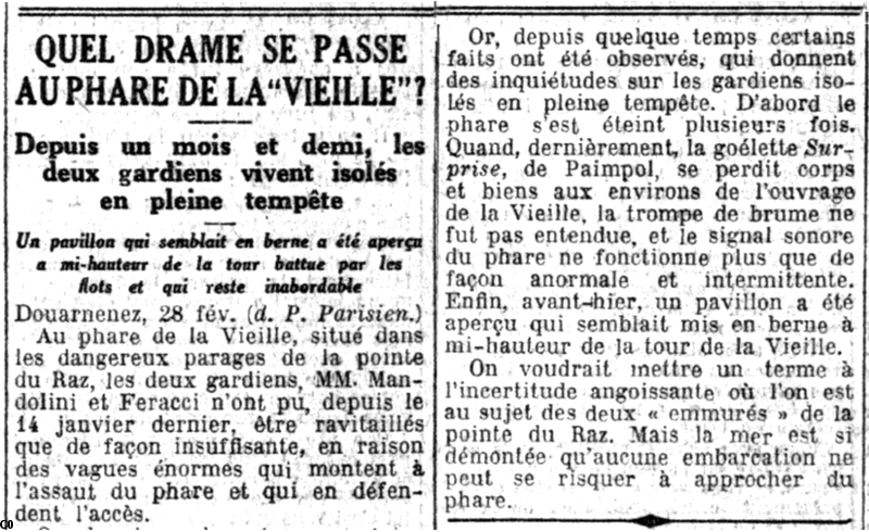 9- Presse bretonne du Finistère de février 1926.