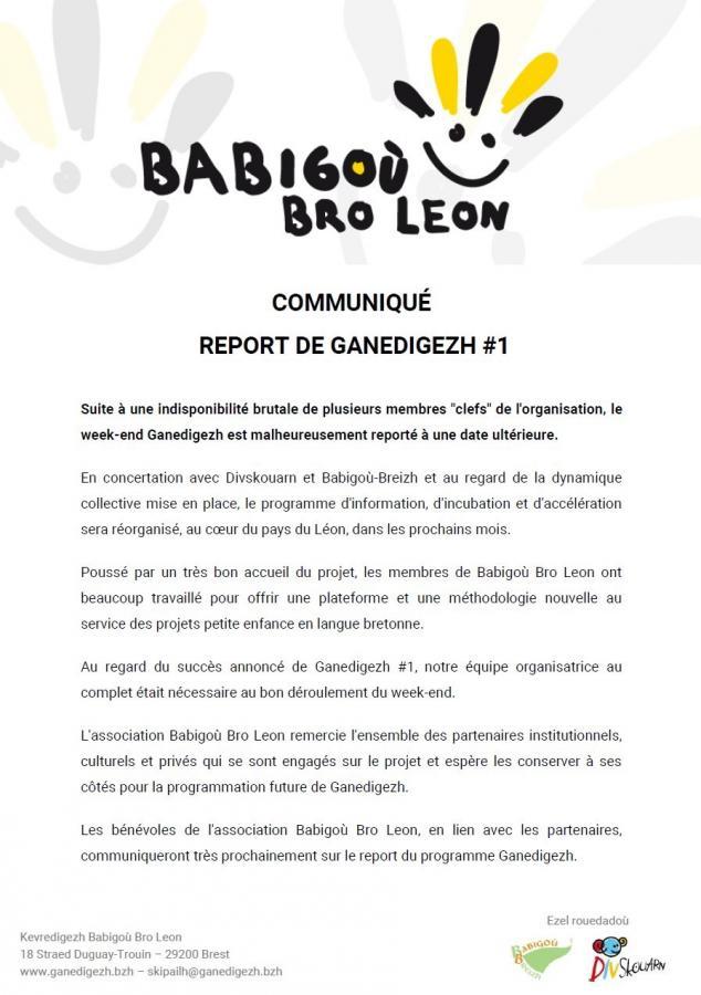 Communiqué de l'association Babigoù Bro Leon