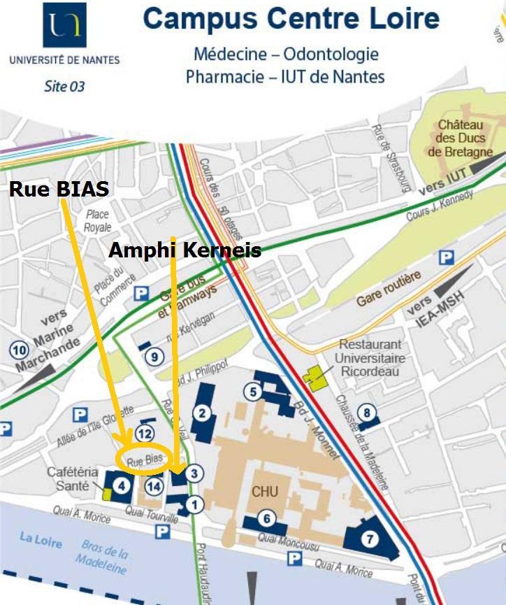 9-Plan d'accès à l'amphi Kernéis.