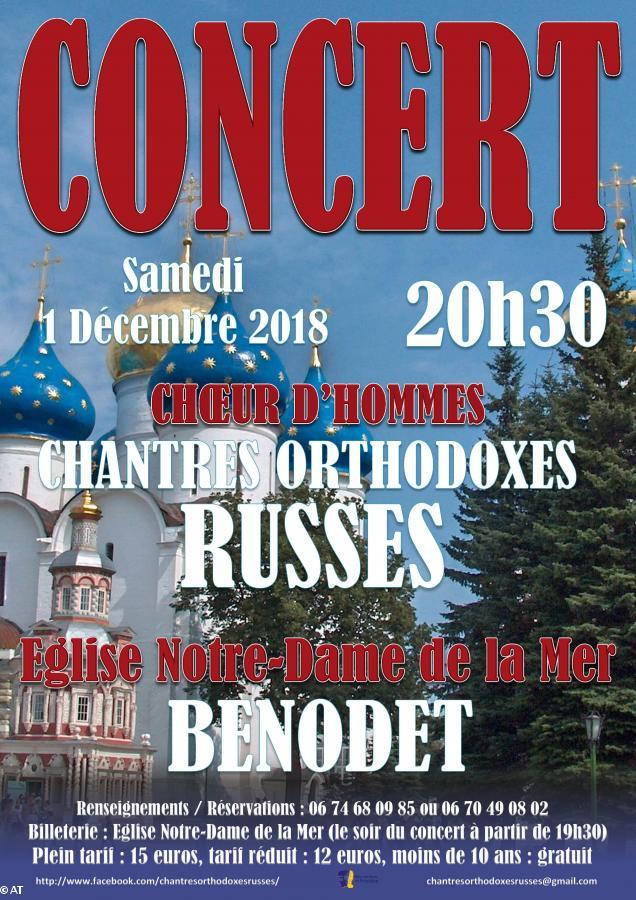 Concert Chantres Orthodoxes Russes Bénodet