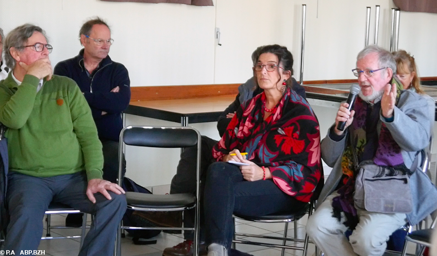 (de g. à d) Eric Le Saint , Françoise Marzin (CAFUB), Jean-Michel Nicolas (CAFUB)