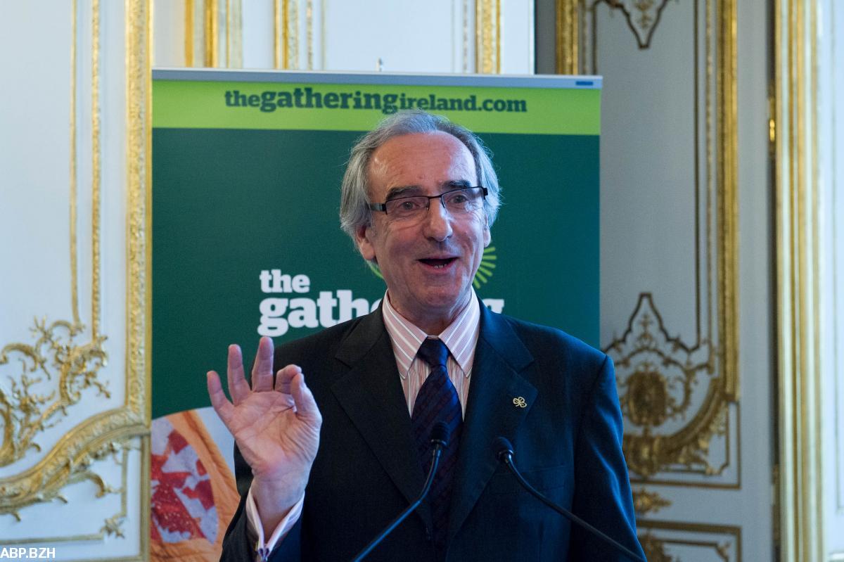 Patrick Mahé à l'ambassade d'Irlande en 2013