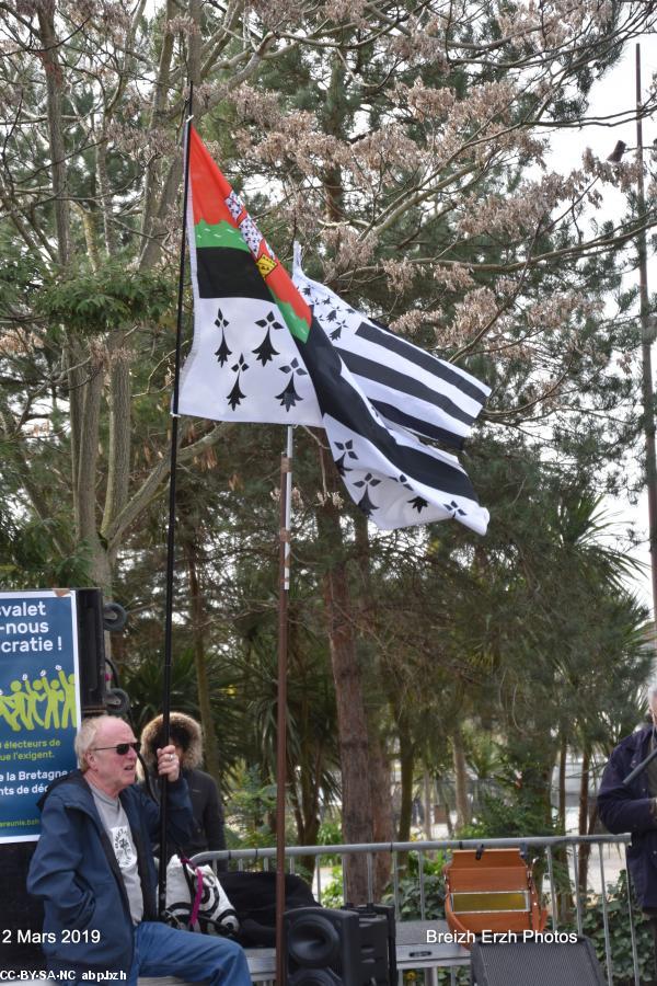 Grand débat 105 000 et après ? organisé par Bretagne Réunie. 2 mars 2019. Fañch, militant toujours présent