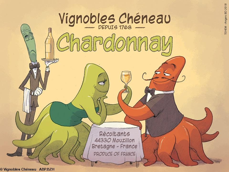 5- Chardonnay 2017, Téhem, Angers BD 2018. 300 ex.