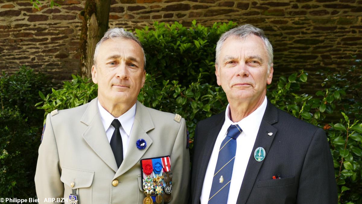 Le général Jean-François Parlanti et Gabriel Breit