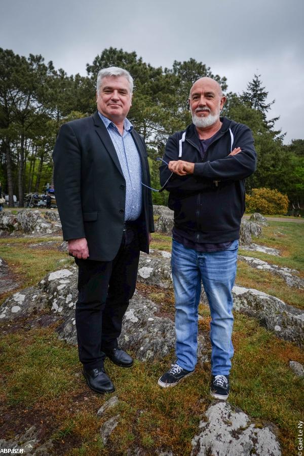 Yves GERNIGON et Eric LEOST à la journée du Parti breton en mai 2019 à Brocéliande.